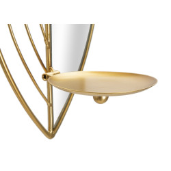 Conjunto de 2 castiçais em forma de folha – Elegância luminosa e romântica (18 x 13 x 41 cm / 15 x 13 x 35 cm)