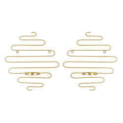 Conjunto de 2 suportes de parede para velas ALID – Funcionalidade e charme decorativo (33 x 10 x 34 cm)