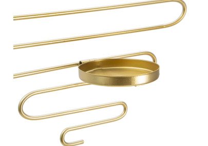 Coppia di supporti da parete per candele ALID – Funzionalità e fascino decorativo (33 x 10 x 34 cm)