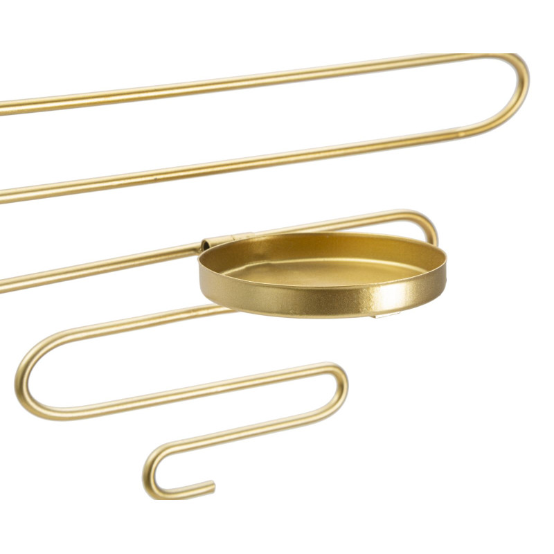 Coppia di supporti da parete per candele ALID – Funzionalità e fascino decorativo (33 x 10 x 34 cm)