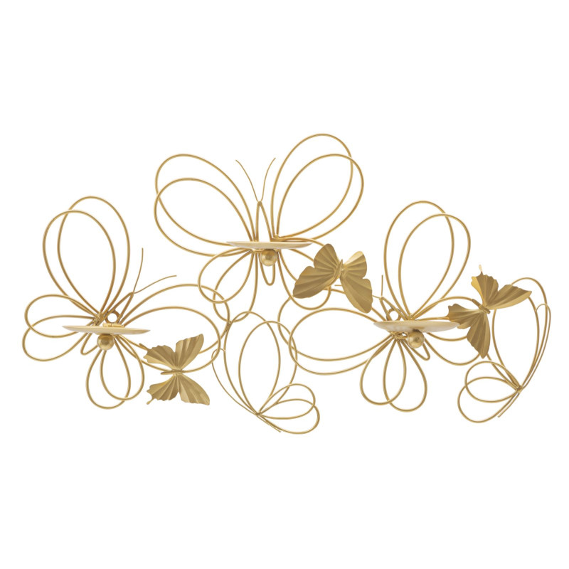 Portacandele da parete PAPILS – Design raffinato e modernità (61 x 12 x 34 cm)