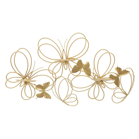 Portacandele da parete PAPILS – Design raffinato e modernità (61 x 12 x 34 cm)