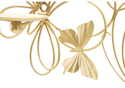 Portavelas de pared PAPILS – Diseño refinado y modernidad (61 x 12 x 34 cm)