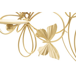 Porta-velas de parede PAPILS – Design refinado e modernidade (61 x 12 x 34 cm)