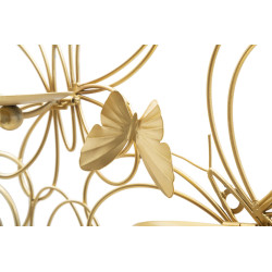 Porta-velas de parede PAPILS – Design refinado e modernidade (61 x 12 x 34 cm)