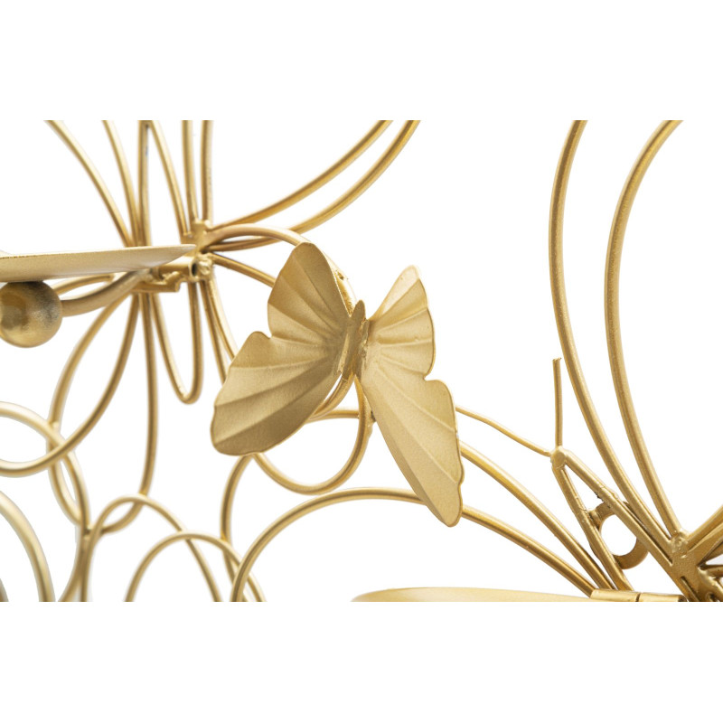 Porta-velas de parede PAPILS – Design refinado e modernidade (61 x 12 x 34 cm)