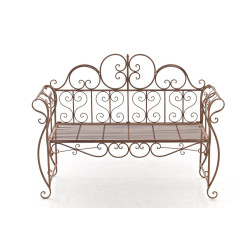 Banc de jardin Minna, brun antique