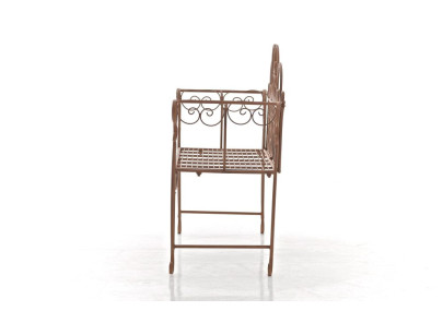 Banc de jardin Minna, brun antique
