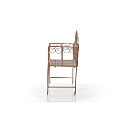 Banc de jardin Minna, brun antique