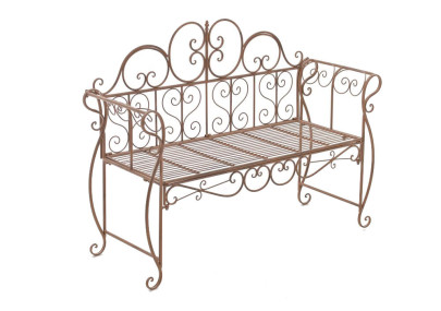 Banc de jardin Minna, brun antique