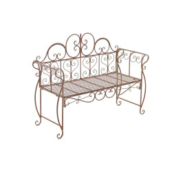 Banc de jardin Minna, brun antique