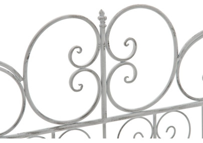 Banc de jardin Minna, blanc antique