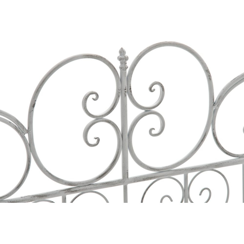 Banc de jardin Minna, blanc antique