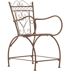 Fauteuil Sheela, marron antique