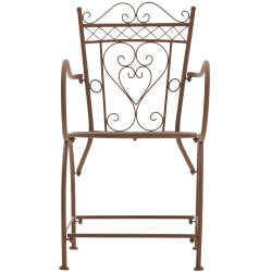 Fauteuil Sheela, marron antique