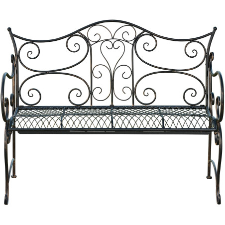Banc de jardin Tara, bronze