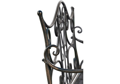 Banc de jardin Tara, bronze