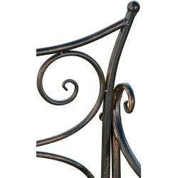 Banc de jardin Tara, bronze