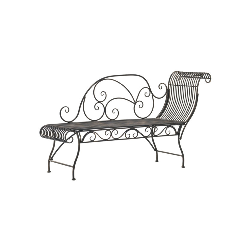 Banc de jardin en bronze Karma