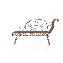 Banc de jardin Karma, marron antique