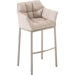 Barhocker Damaso E Stoff mit 4-Fuß Gestell