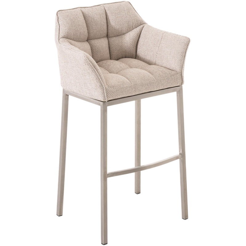 Barhocker Damaso E Stoff mit 4-Fuß Gestell