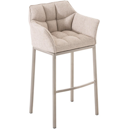 Barhocker Damaso E Stoff mit 4-Fuß Gestell