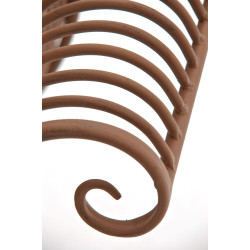 Panchina da Giardino Karma in Metallo antico marrone