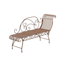 Banc de jardin Karma, marron antique