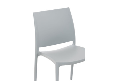 Silla Apilable Maya Gris claro
