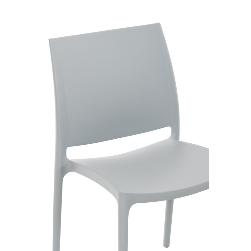 Chaise Maya, gris clair
