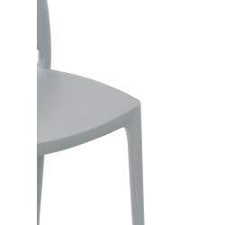Chaise Maya, gris clair