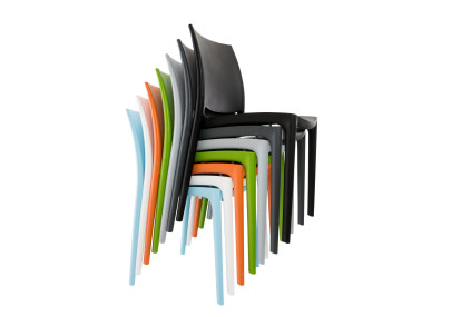 Silla Apilable Maya Gris claro