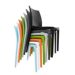 Chaise Maya, gris clair