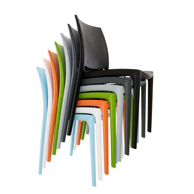 Silla Apilable Maya Gris claro