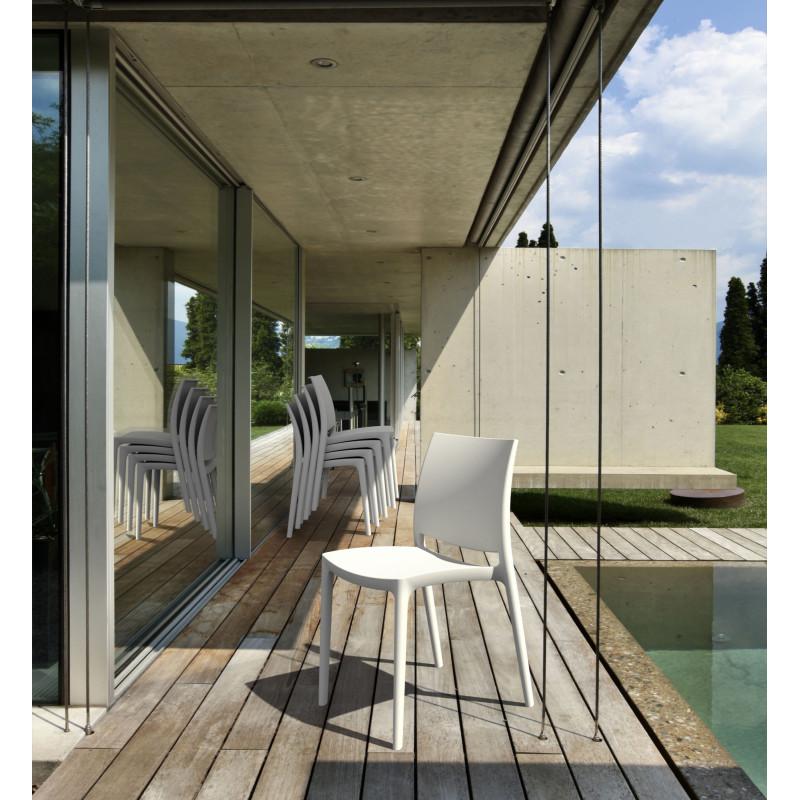 Chaise Maya, gris clair