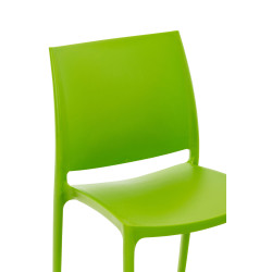 Sedia outdoor Maya impilabile verde