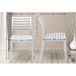 Chaise Ares blanche