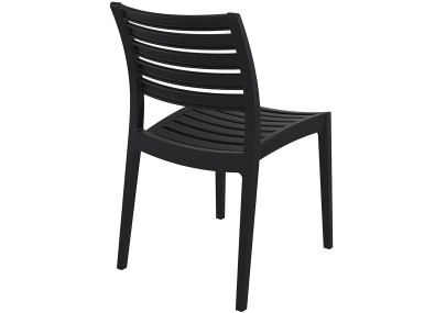 Silla de Jardín Apilable ARES Negro