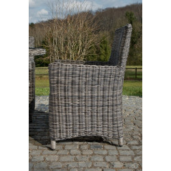 Chaise Fontana / Saint Marlo Crème blanc 5 mm gris chiné