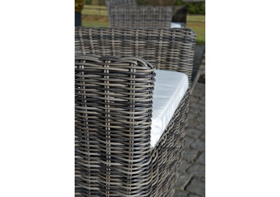 Chaise Fontana / Saint Marlo Crème blanc 5 mm gris chiné