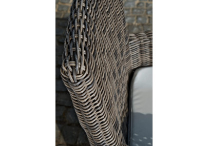 Chaise Fontana / Saint Marlo Crème blanc 5 mm gris chiné