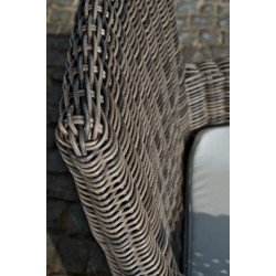 Chaise Fontana / Saint Marlo Crème blanc 5 mm gris chiné