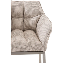 Barhocker Damaso E Stoff mit 4-Fuß Gestell