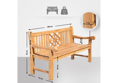 Teakbank Florida 180 cm