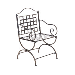 Sedia da Giardino Lotta in Ferro bronzo