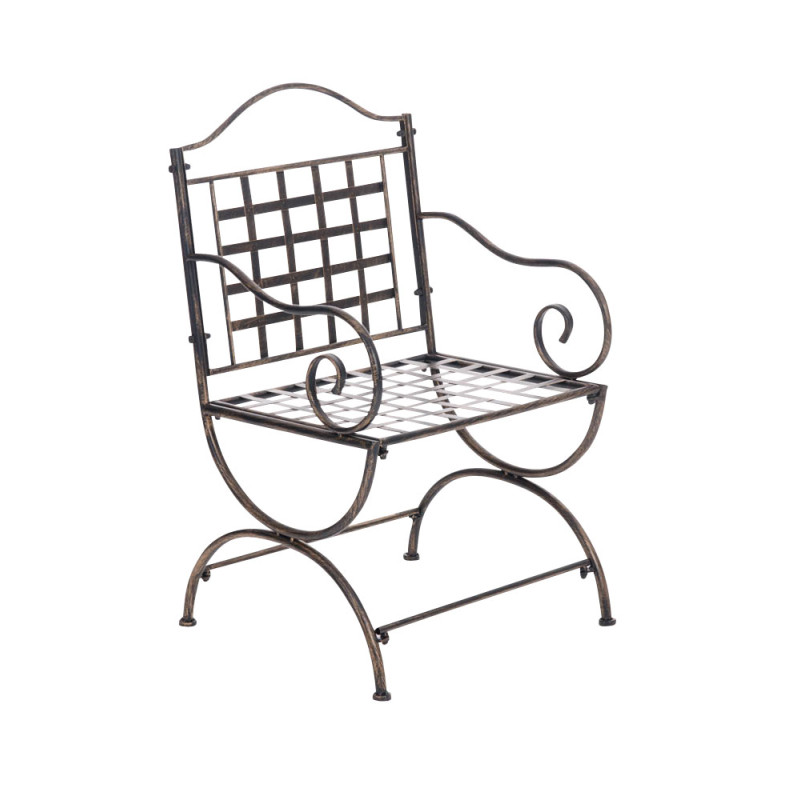 Sedia da Giardino Lotta in Ferro bronzo