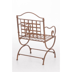 Sedia da Giardino Lotta in Ferro antico marrone