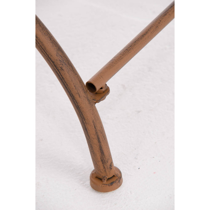 Sedia da Giardino Lotta in Ferro antico marrone