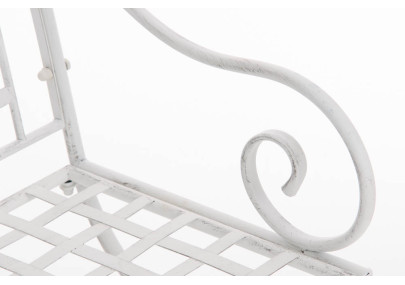 Sedia da Giardino Lotta in Ferro bianco antico